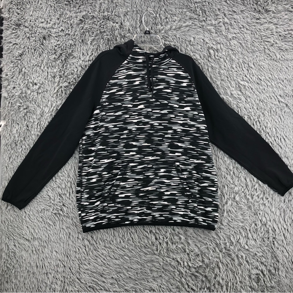 Nike Hoodie Womens XLarge Camouflage Therma Fit Kangaroo Pocket Thumbholes
